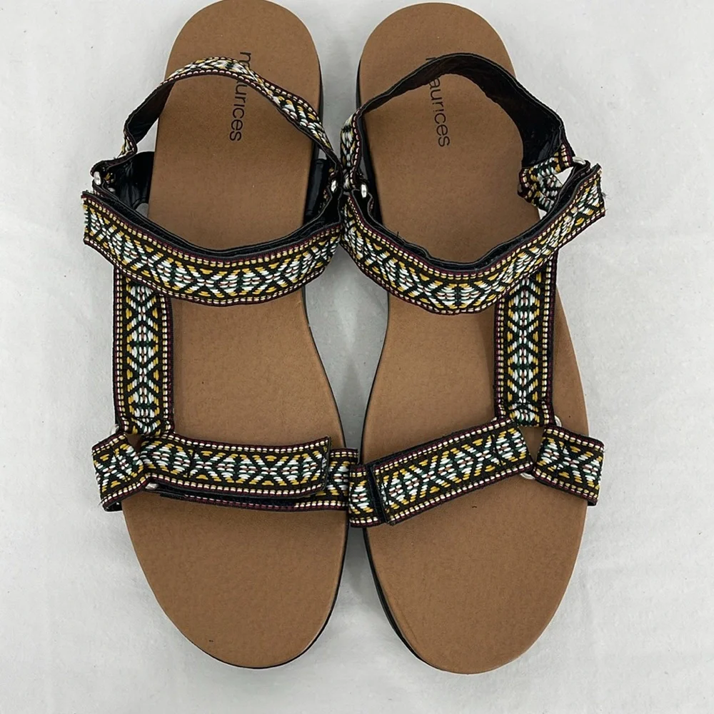 Maurices SIZE 12M  Women's Black and Tan Sandals
